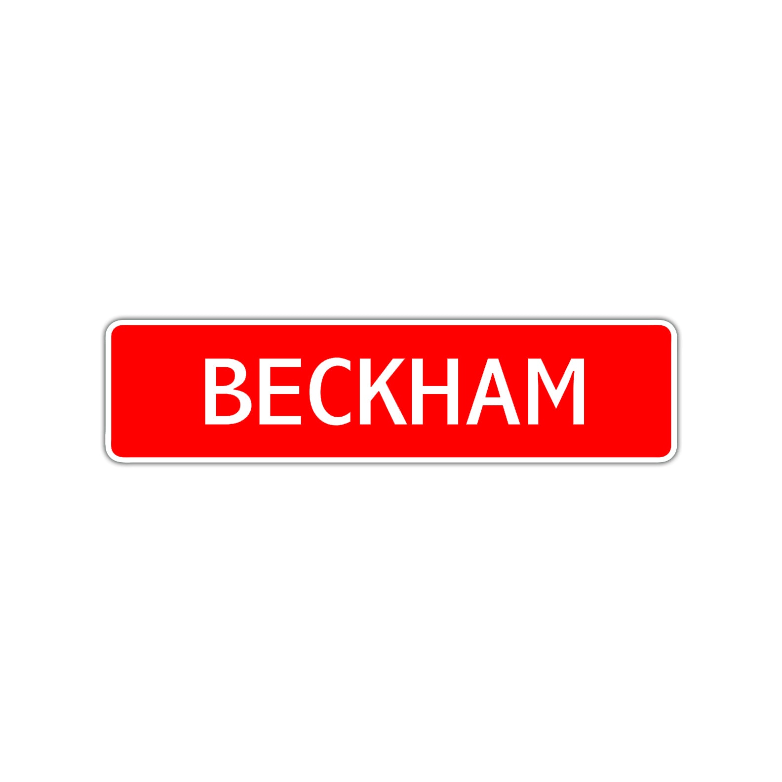 Beckham Street Sign Children Name Room Plate