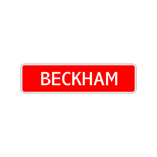 Beckham Street Sign Children Name Room Plate