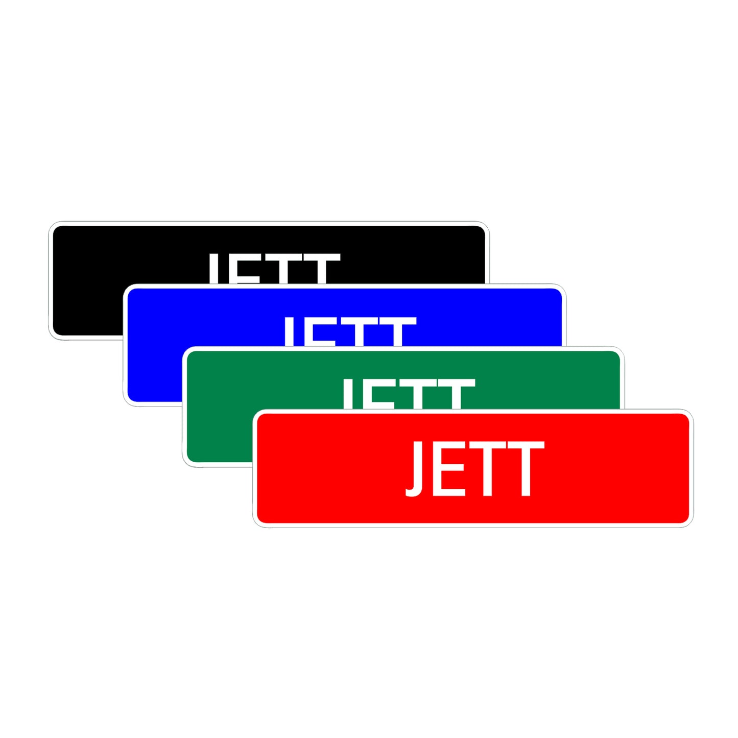 Jett Street Sign Children Name Room Plate