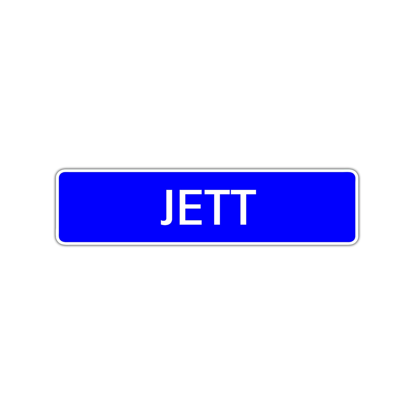 Jett Street Sign Children Name Room Plate