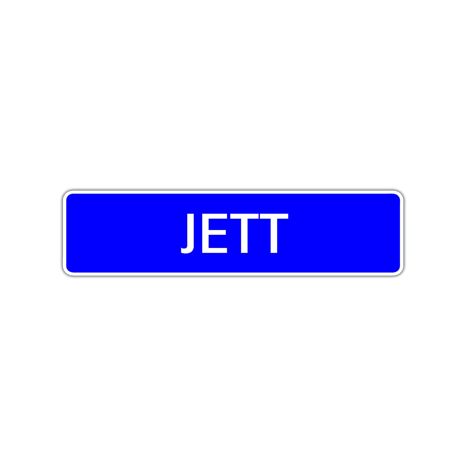 Jett Street Sign Children Name Room Plate