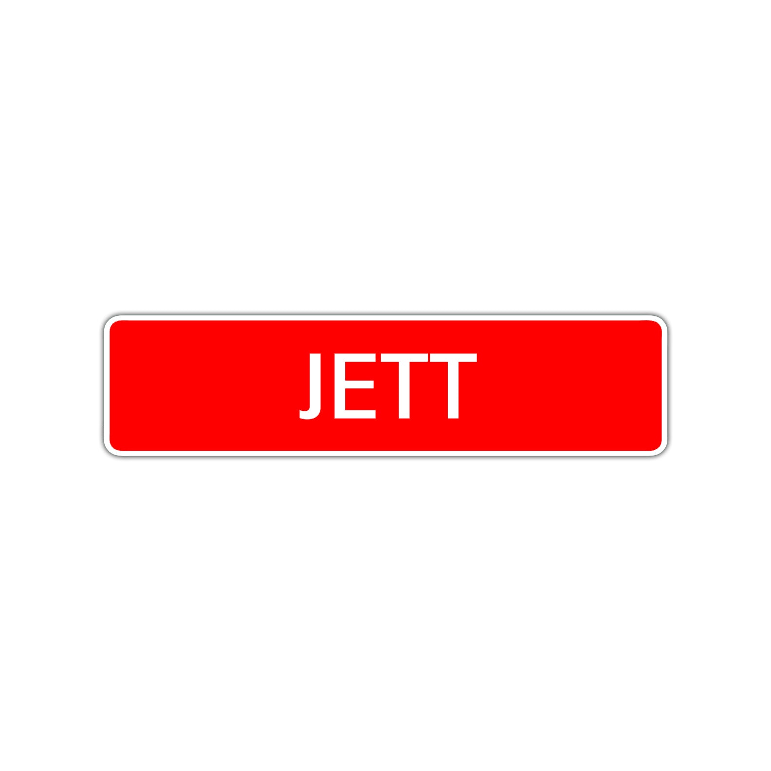 Jett Street Sign Children Name Room Plate