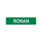Ronan Street Sign Children Name Room Plate