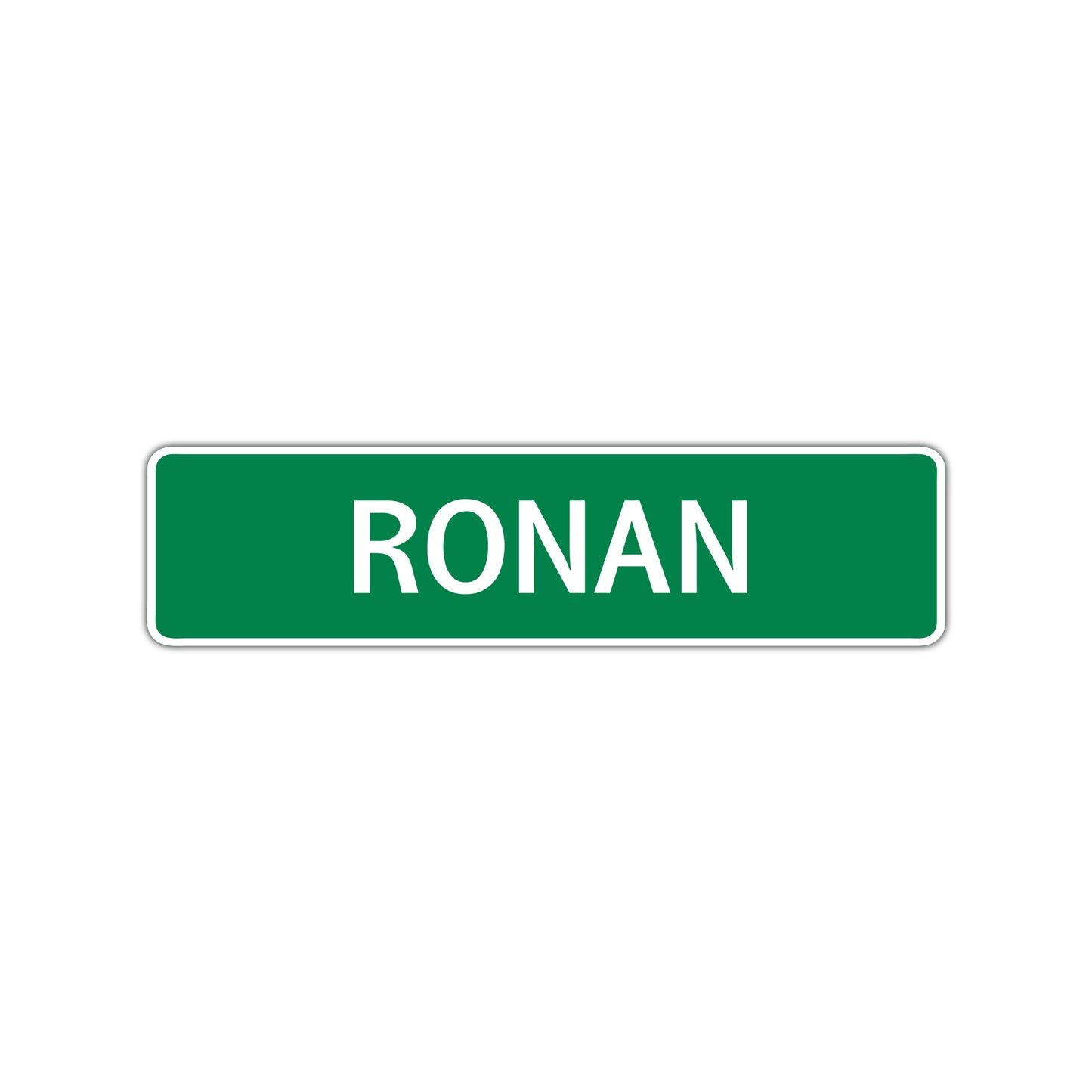 Ronan Street Sign Children Name Room Plate