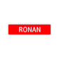 Ronan Street Sign Children Name Room Plate
