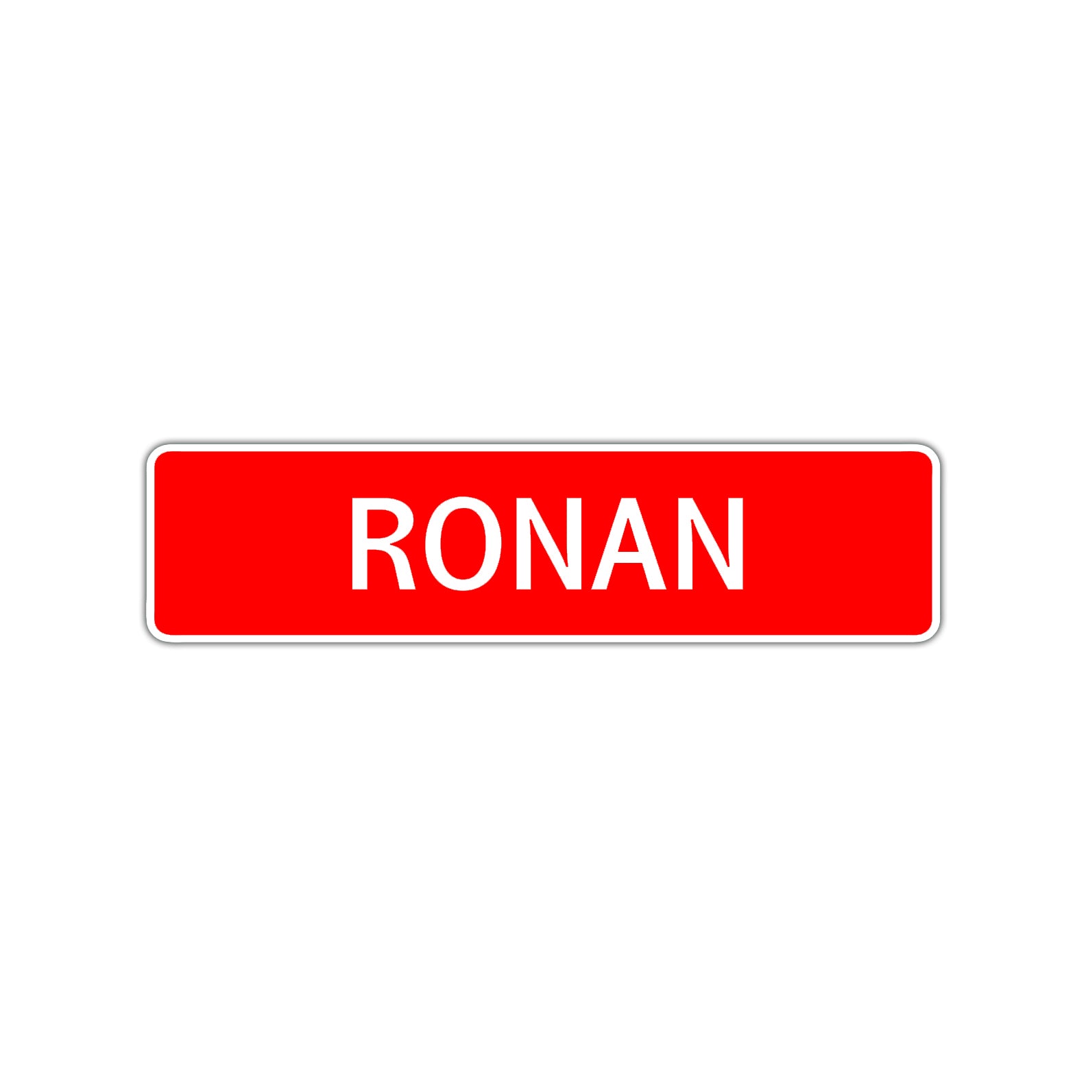 Ronan Street Sign Children Name Room Plate
