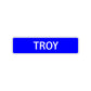 Troy Street Sign Children Name Room Plate