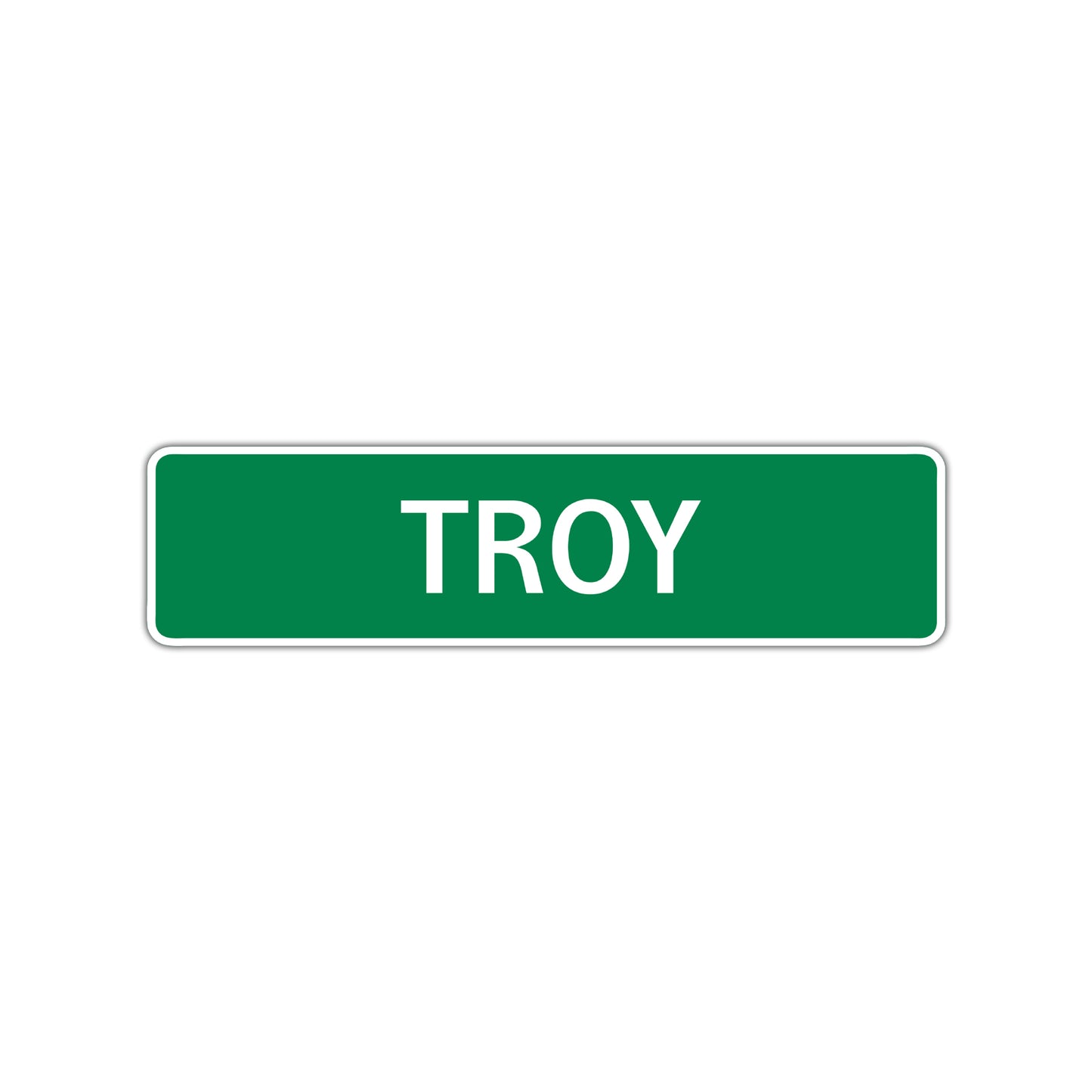 Troy Street Sign Children Name Room Plate