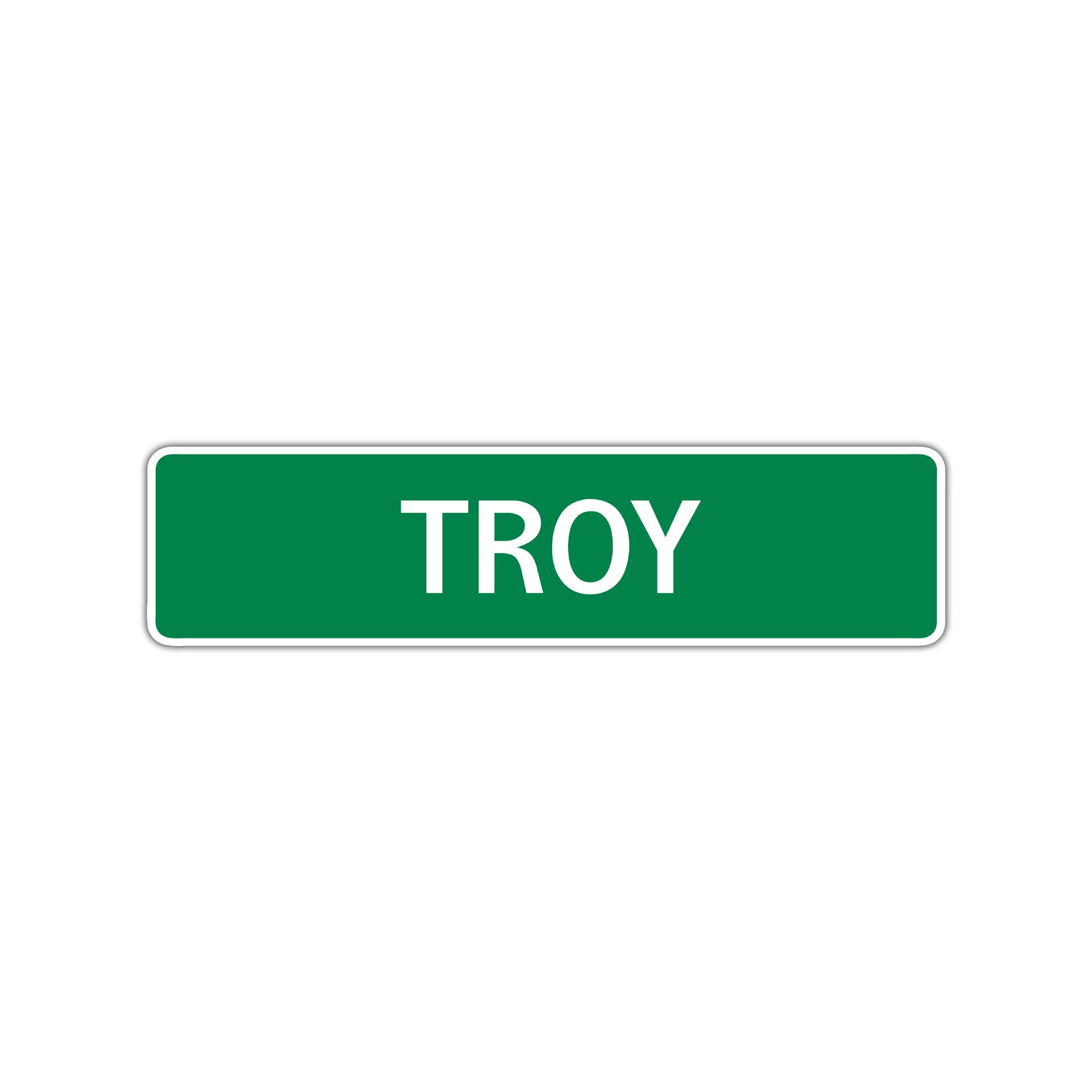 Troy Street Sign Children Name Room Plate