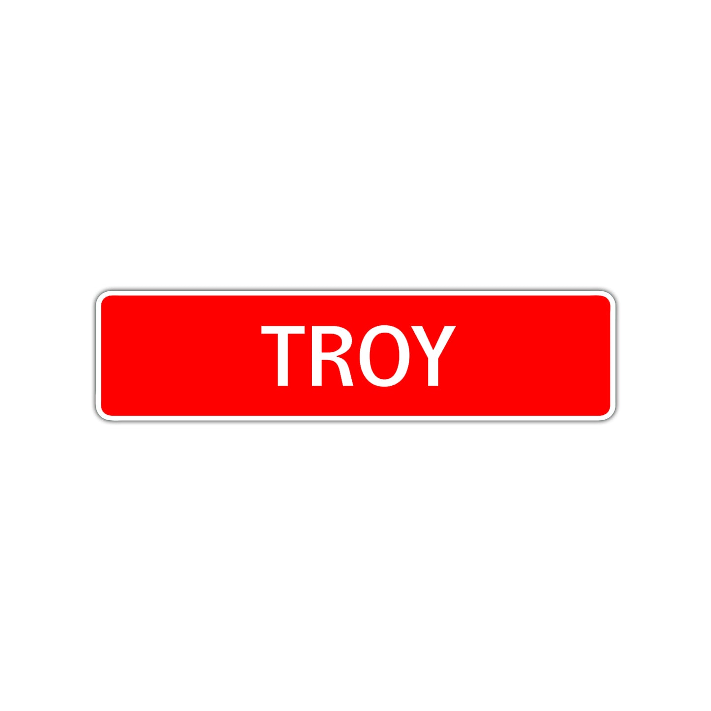 Troy Street Sign Children Name Room Plate