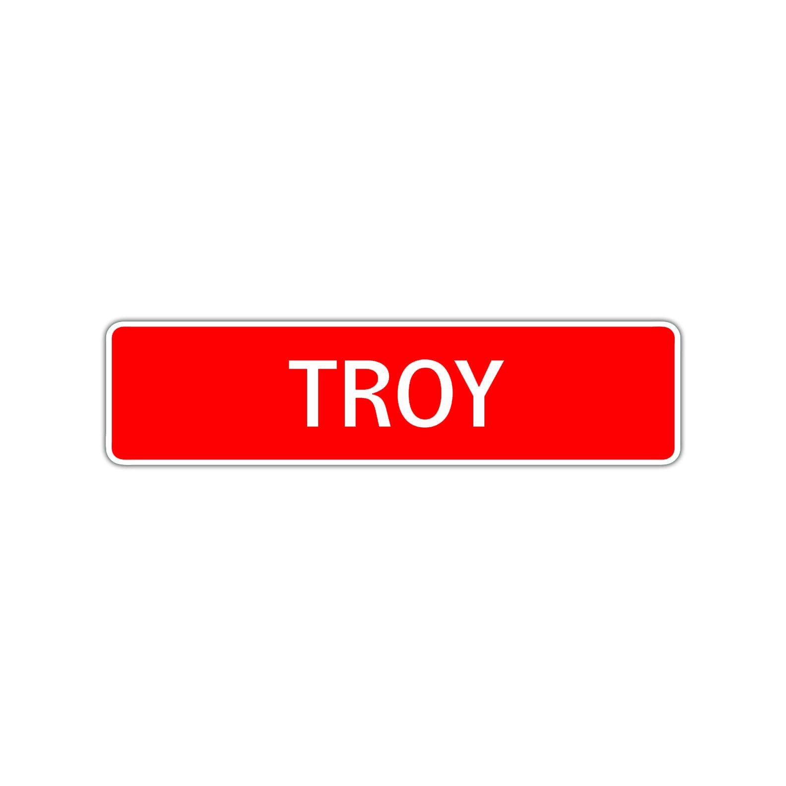 Troy Street Sign Children Name Room Plate