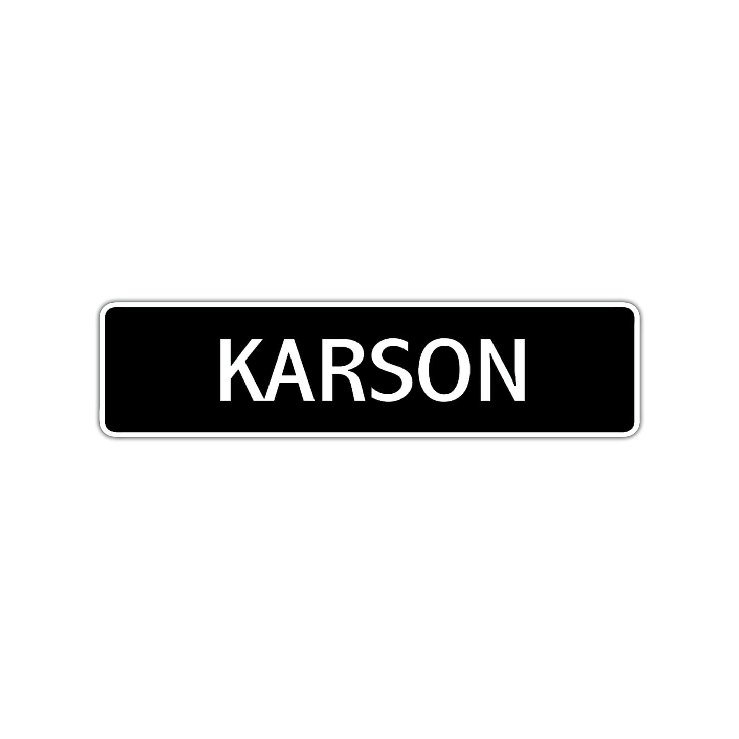 Karson Street Sign Children Name Room Plate