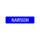 Karson Street Sign Children Name Room Plate