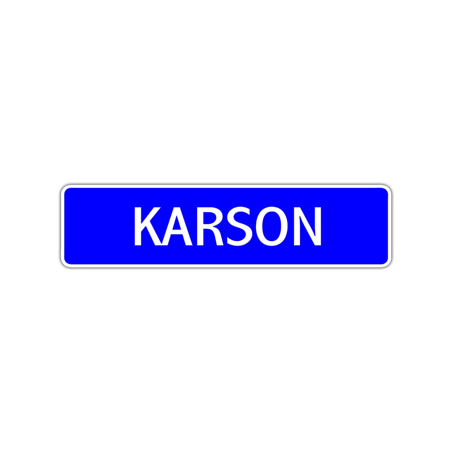 Karson Street Sign Children Name Room Plate