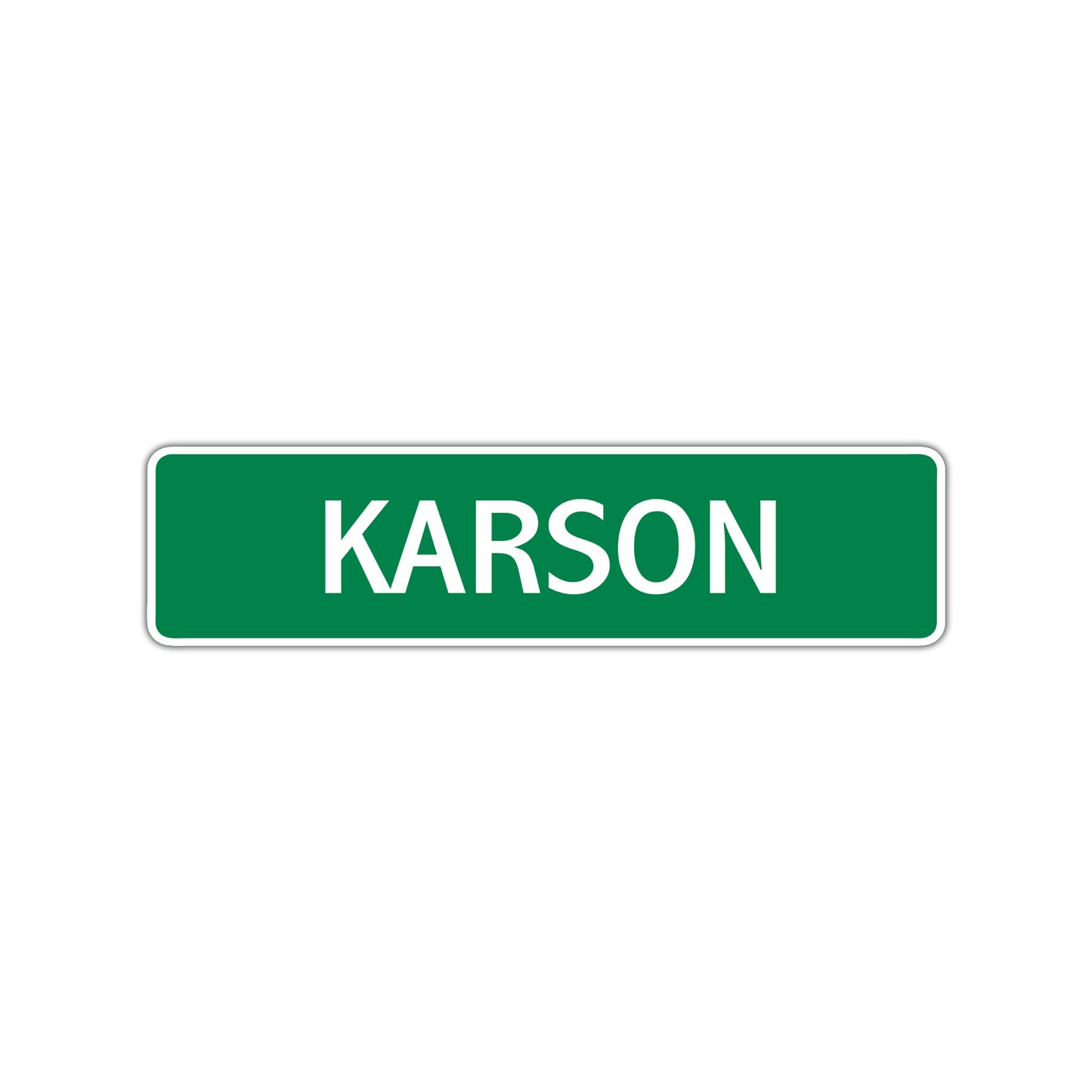 Karson Street Sign Children Name Room Plate