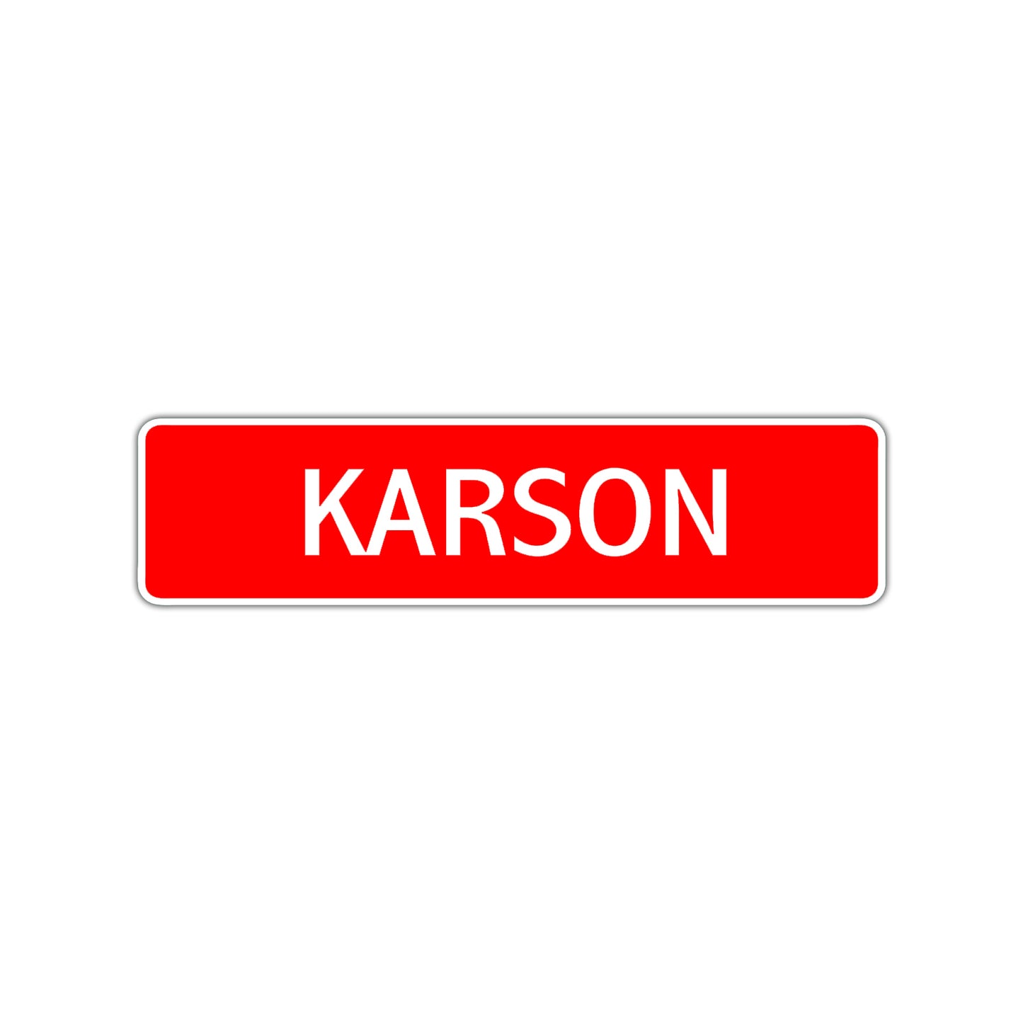 Karson Street Sign Children Name Room Plate
