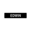 Edwin Street Sign Children Name Room Plate