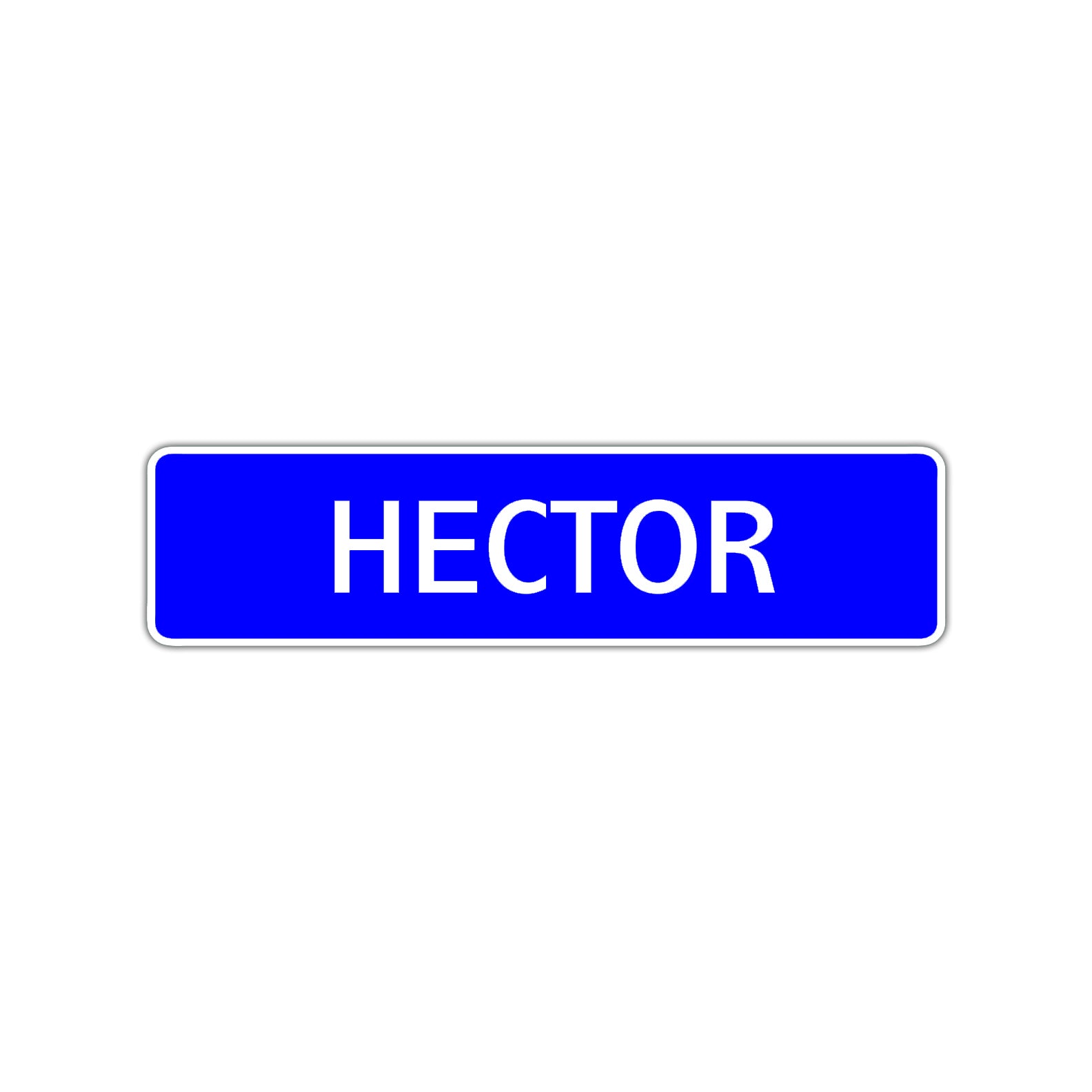 Hector Street Sign Children Name Room Plate