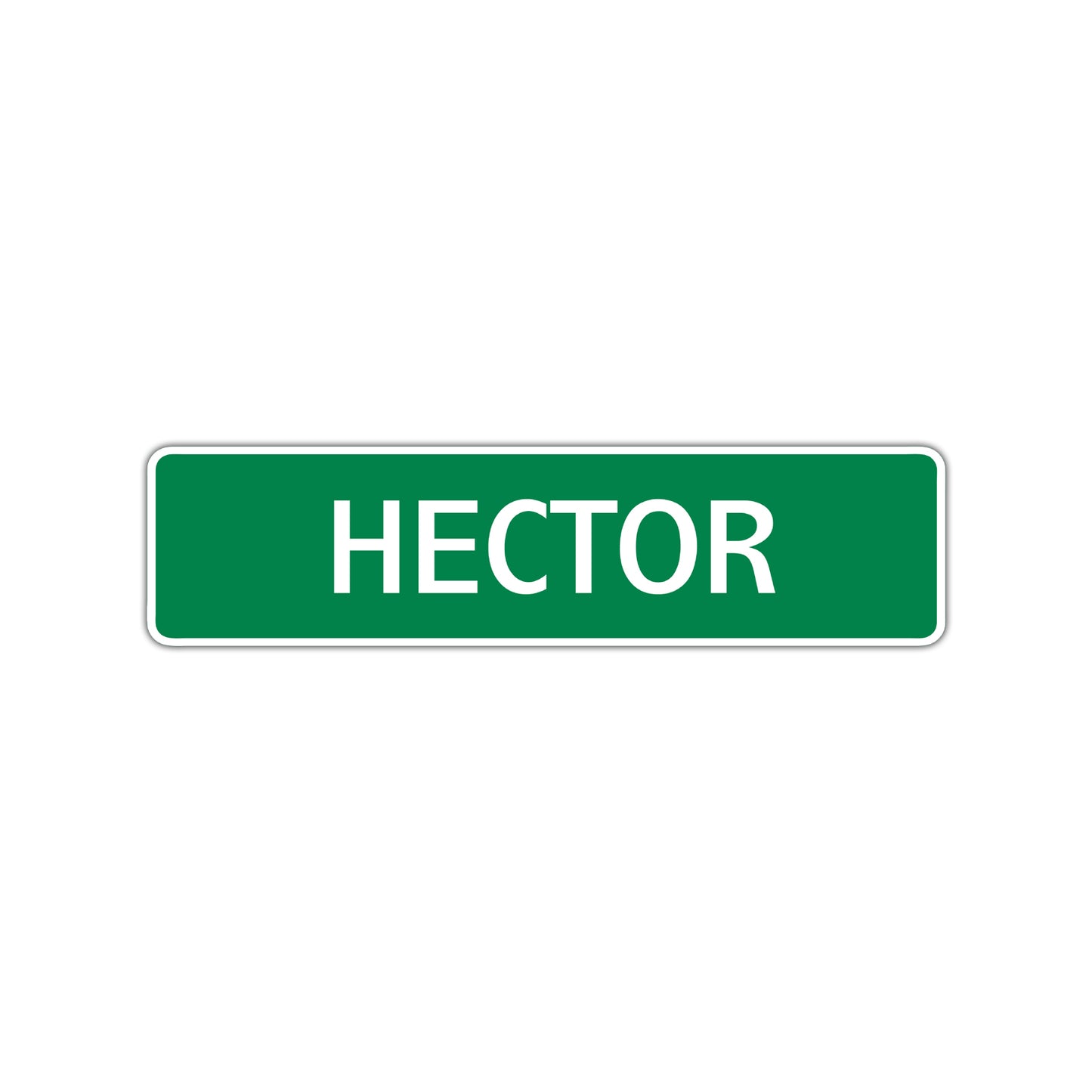 Hector Street Sign Children Name Room Plate