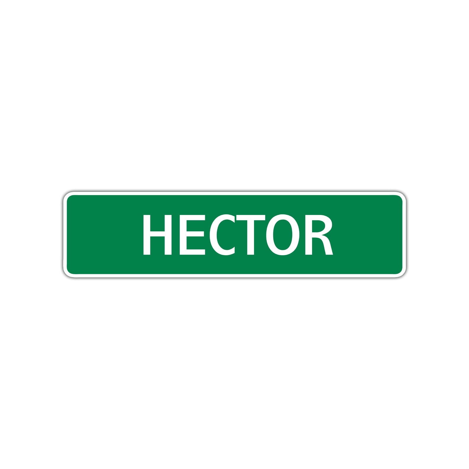 Hector Street Sign Children Name Room Plate