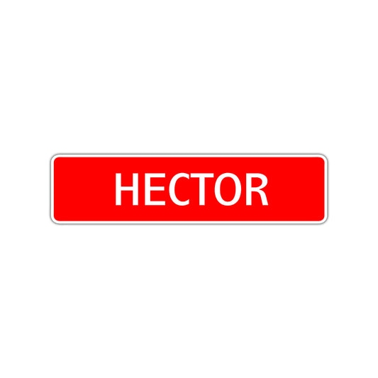 Hector Street Sign Children Name Room Plate