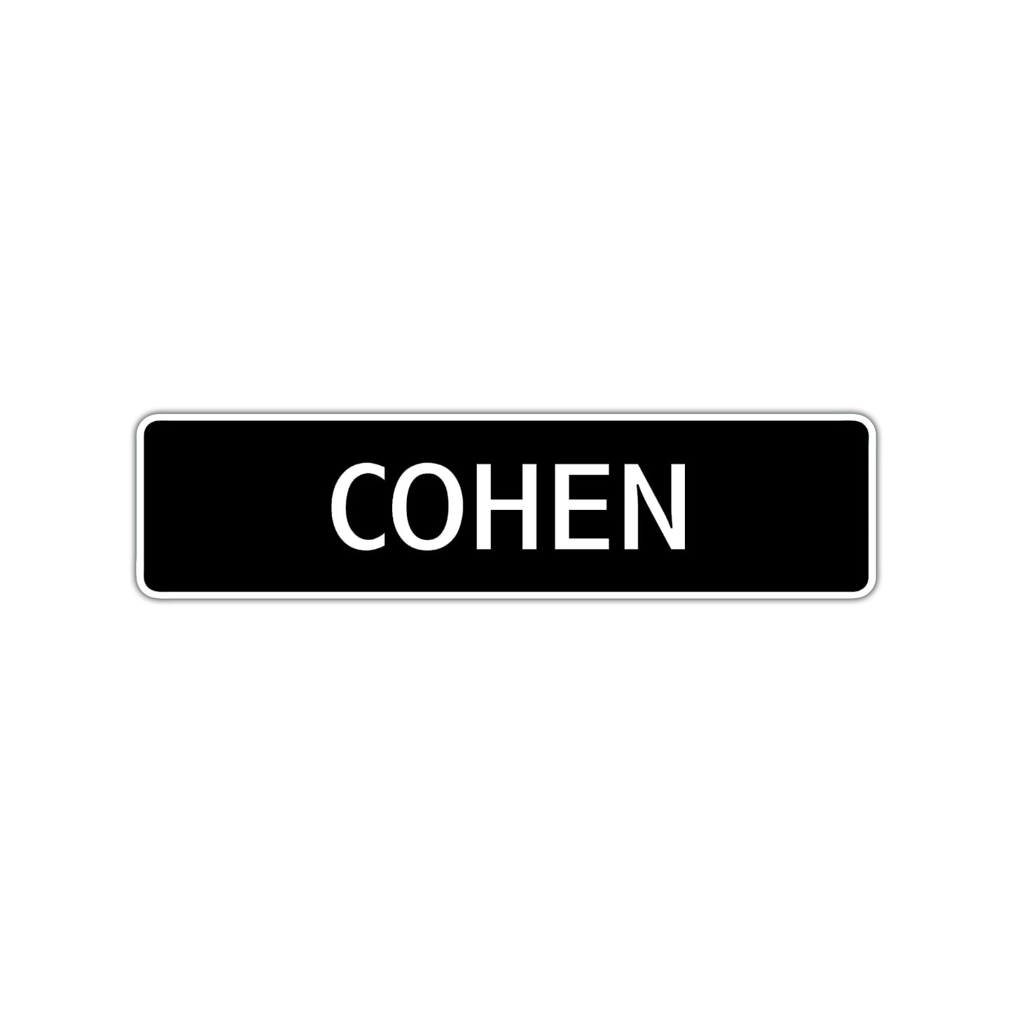 Cohen Street Sign Children Name Room Plate