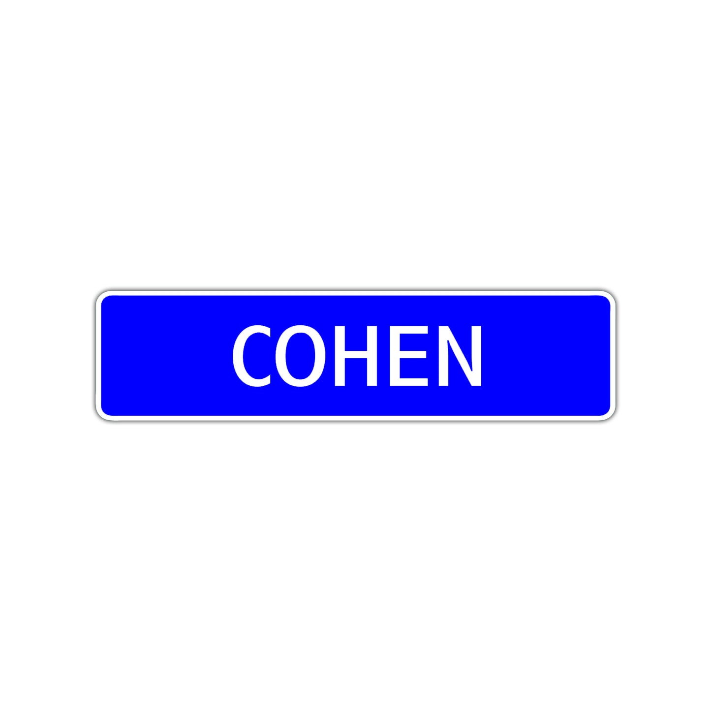 Cohen Street Sign Children Name Room Plate