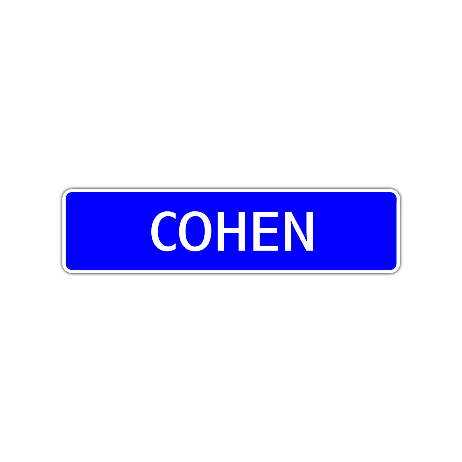 Cohen Street Sign Children Name Room Plate