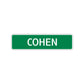 Cohen Street Sign Children Name Room Plate