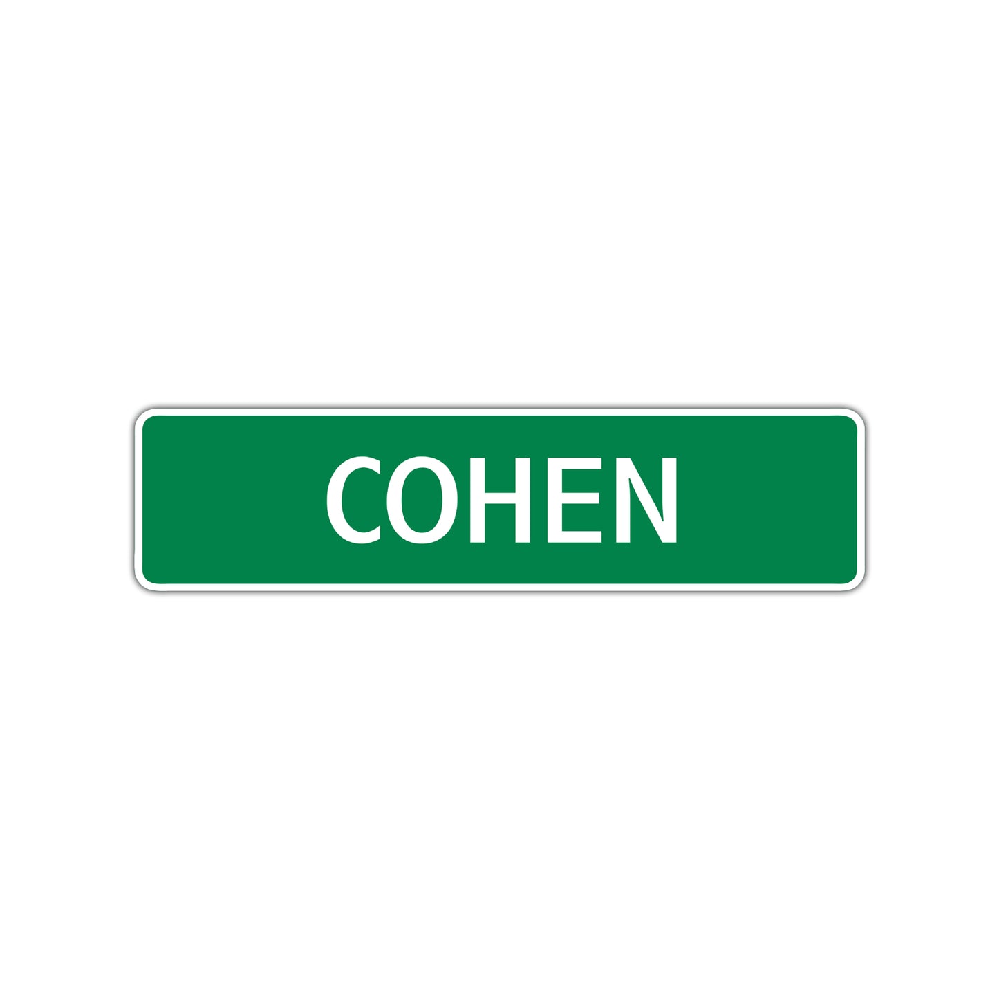 Cohen Street Sign Children Name Room Plate