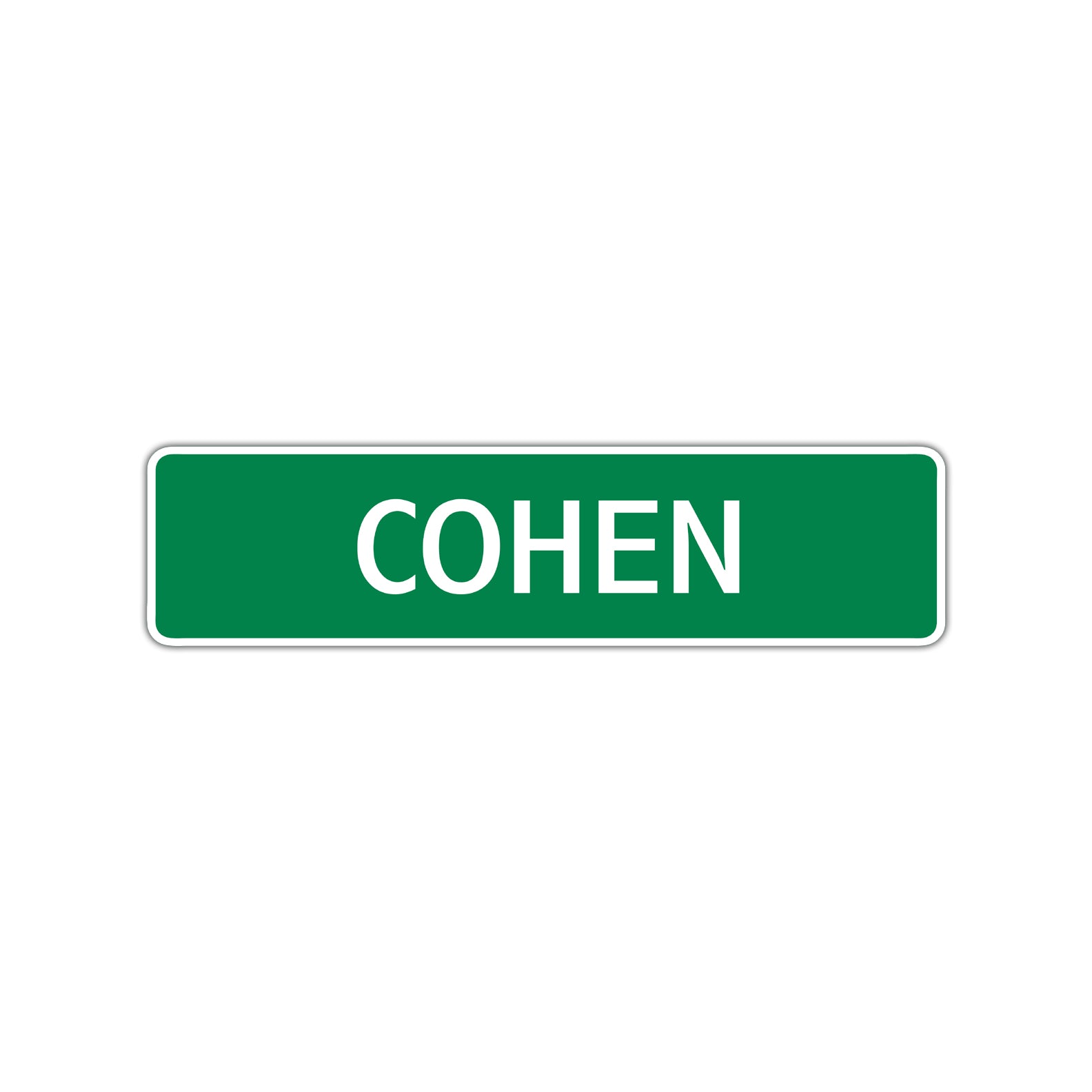 Cohen Street Sign Children Name Room Plate