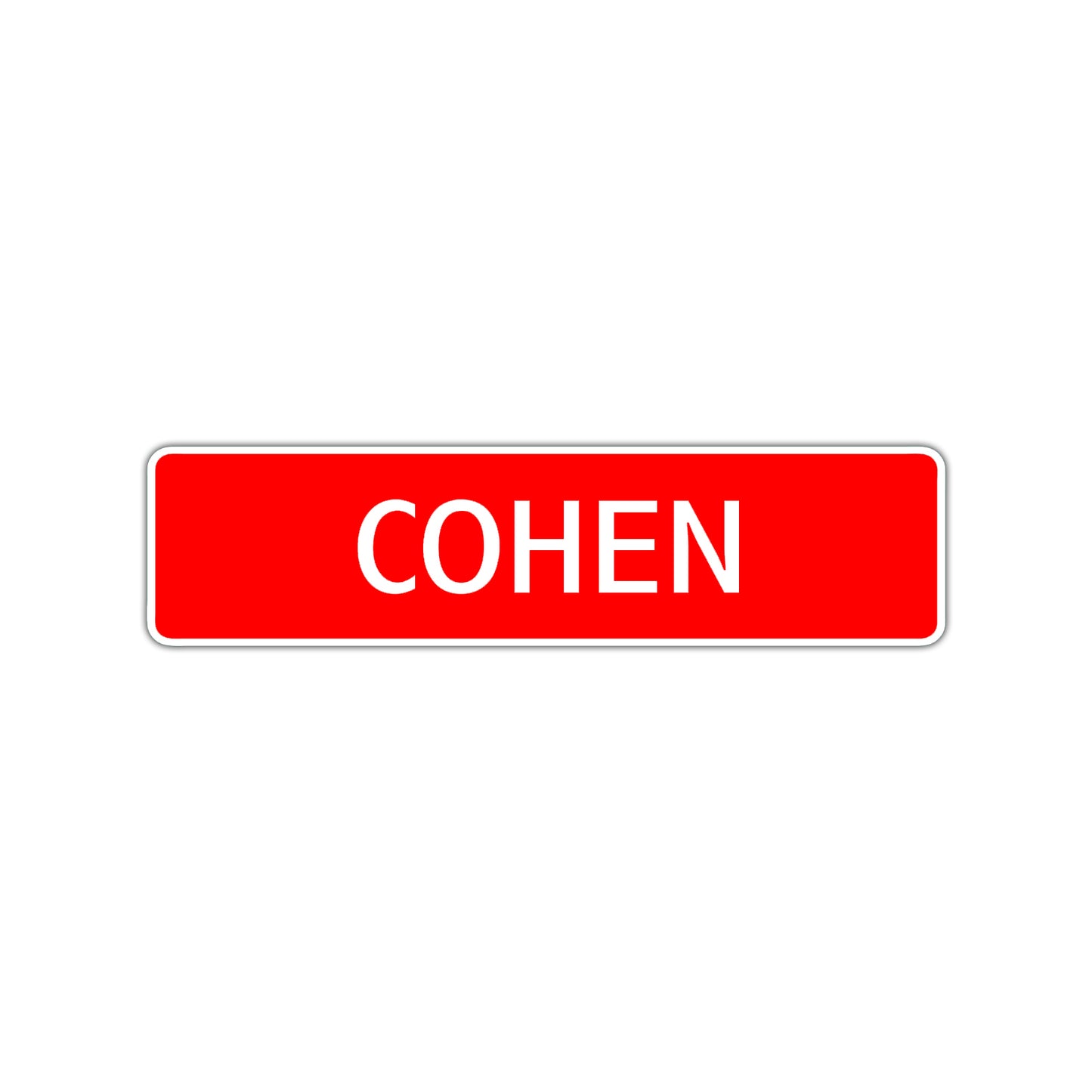 Cohen Street Sign Children Name Room Plate