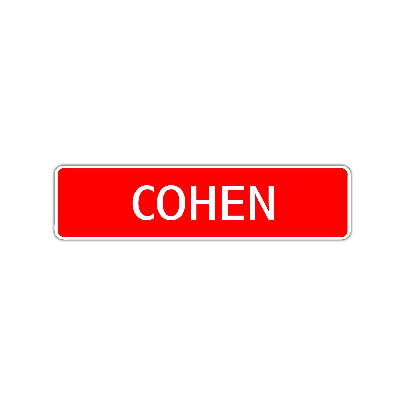 Cohen Street Sign Children Name Room Plate