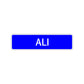 Ali Street Sign Children Name Room Plate