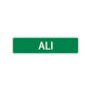 Ali Street Sign Children Name Room Plate