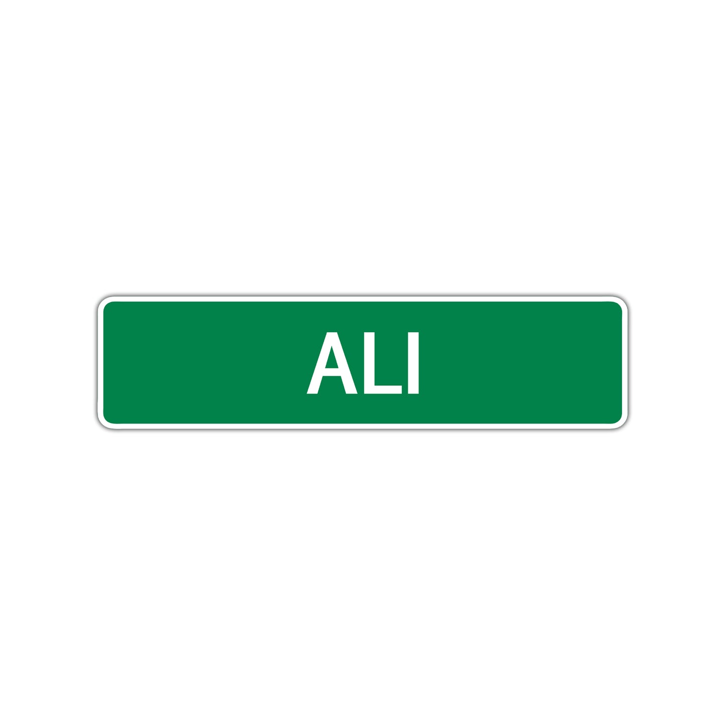 Ali Street Sign Children Name Room Plate