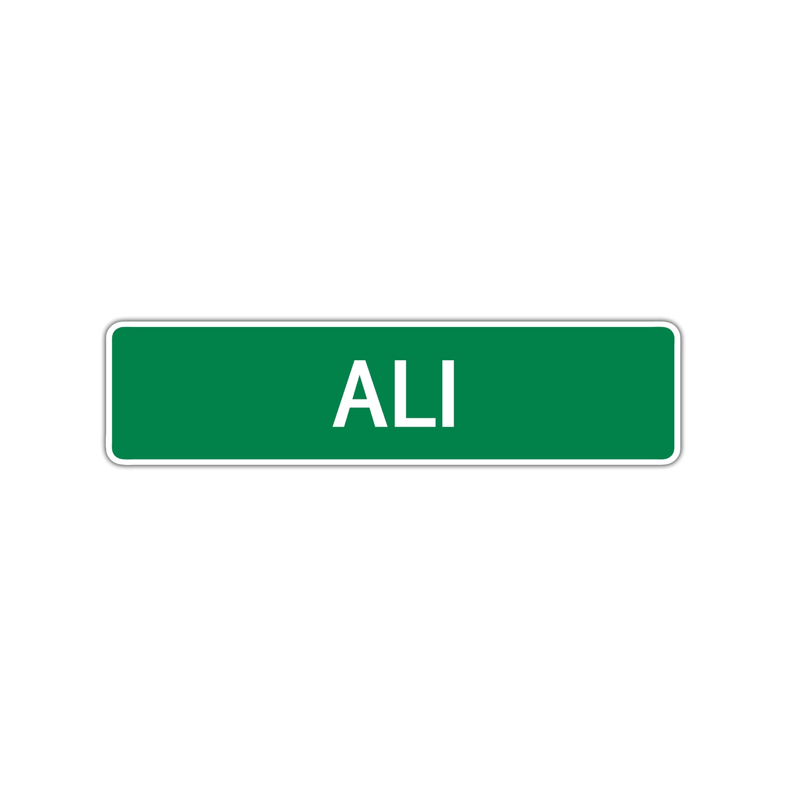 Ali Street Sign Children Name Room Plate