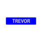 Trevor Street Sign Children Name Room Plate