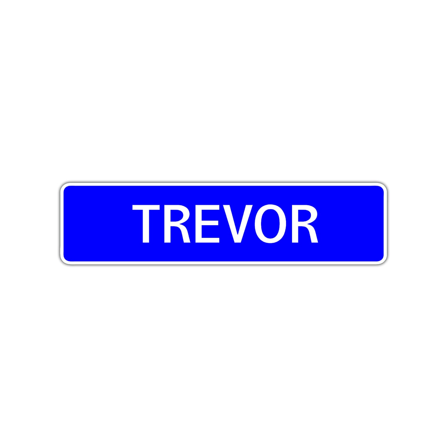 Trevor Street Sign Children Name Room Plate