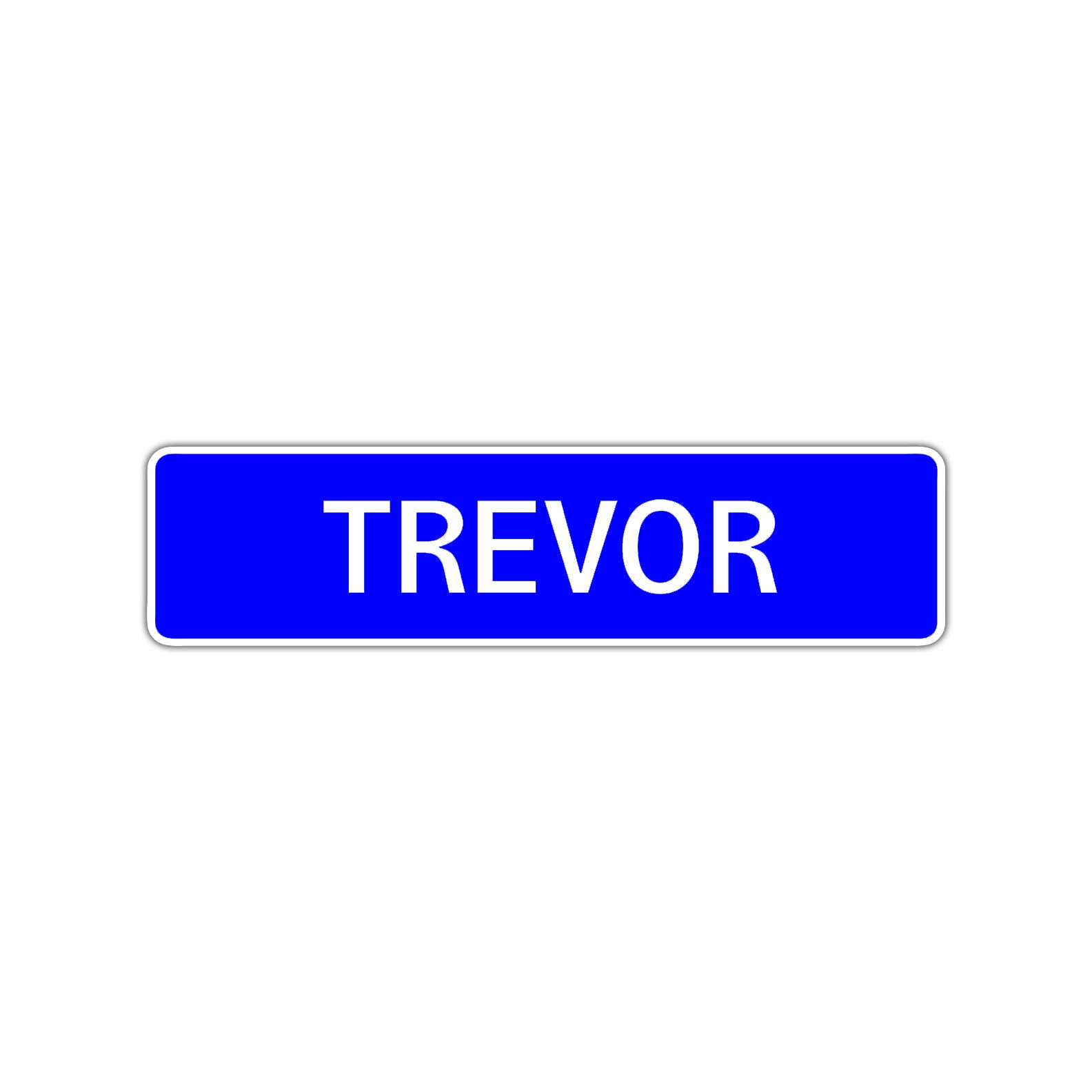 Trevor Street Sign Children Name Room Plate