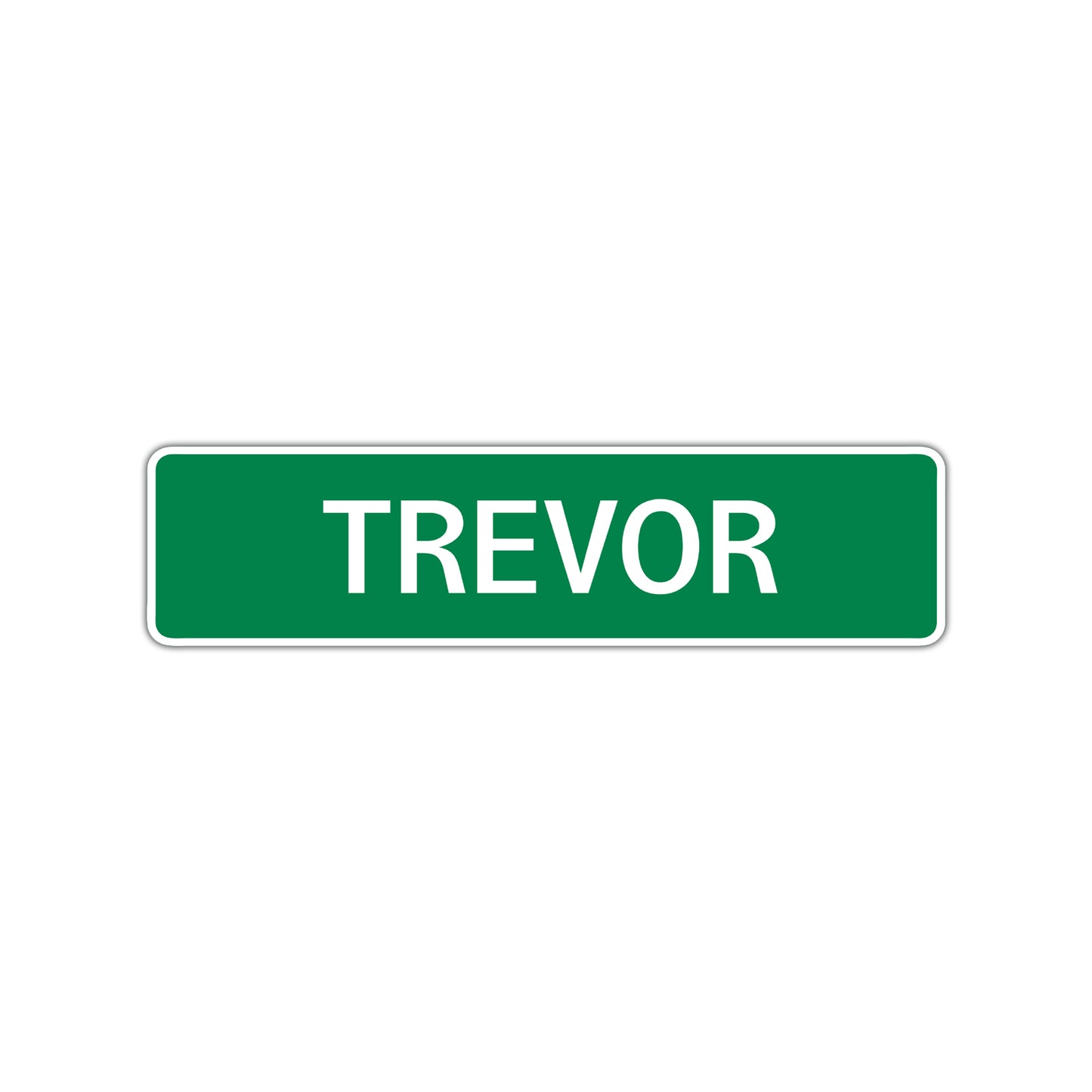 Trevor Street Sign Children Name Room Plate