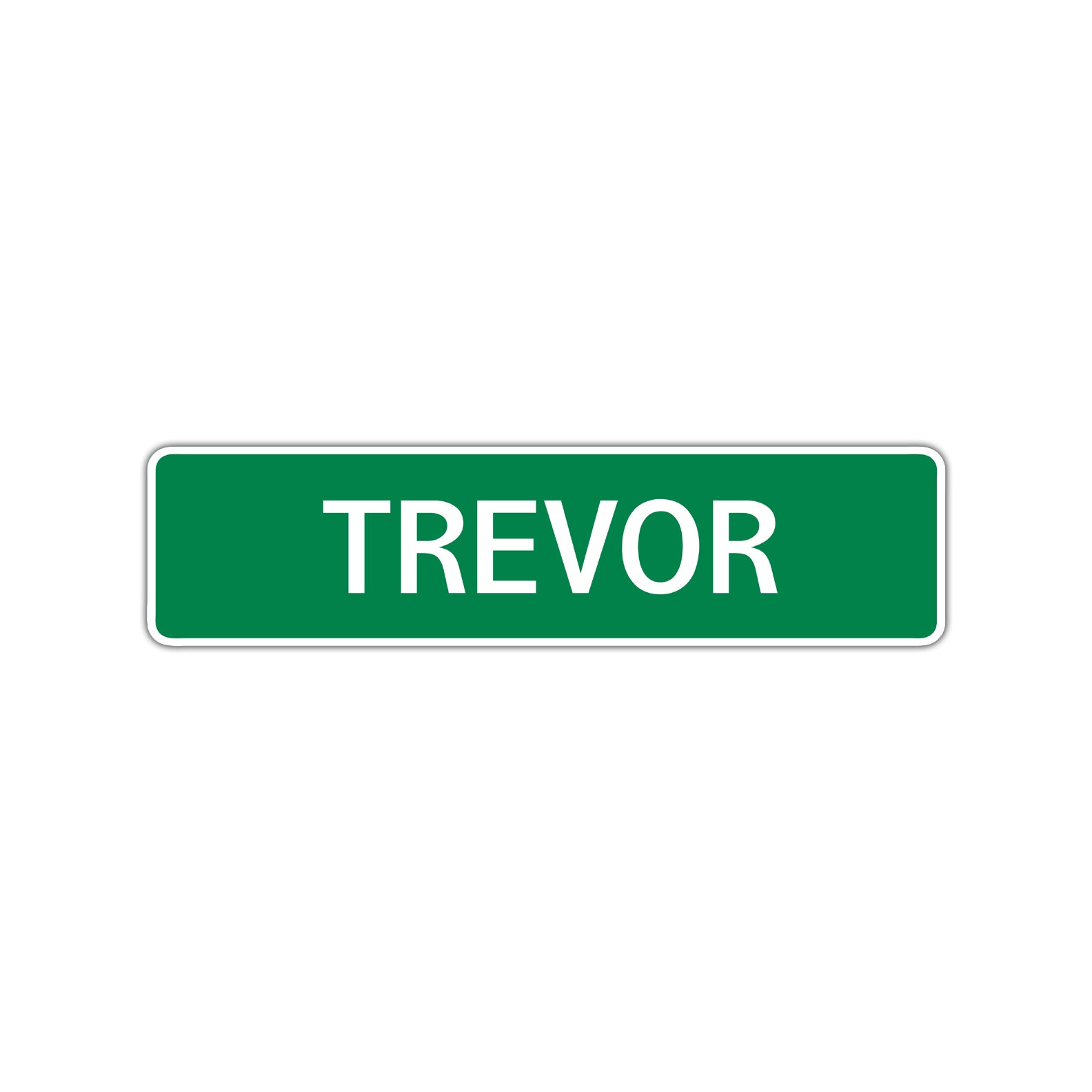Trevor Street Sign Children Name Room Plate