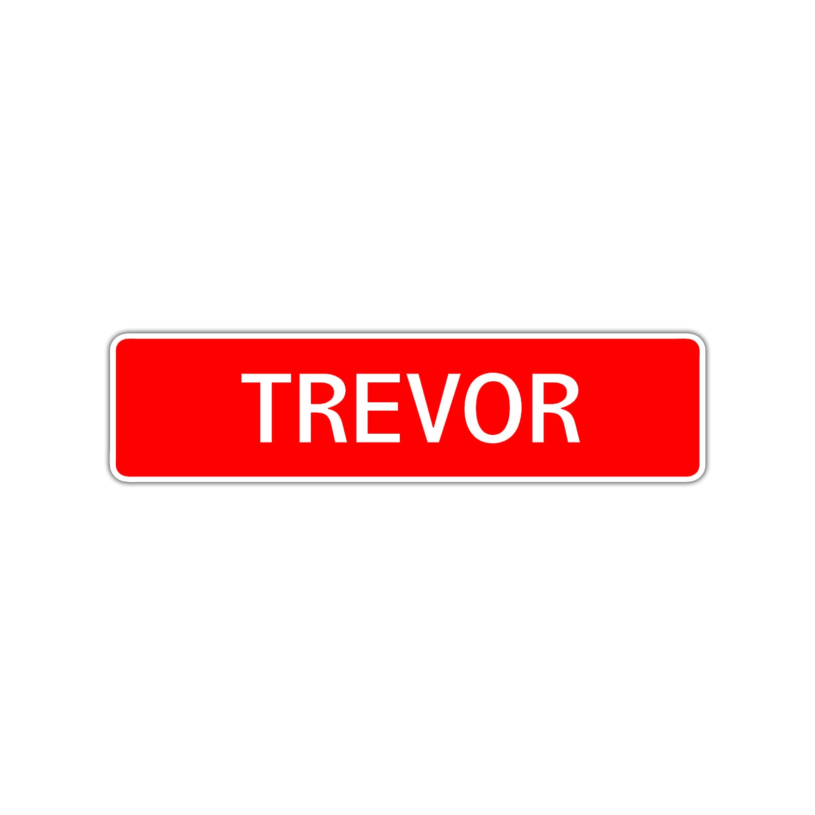 Trevor Street Sign Children Name Room Plate