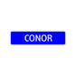 Conor Street Sign Children Name Room Plate