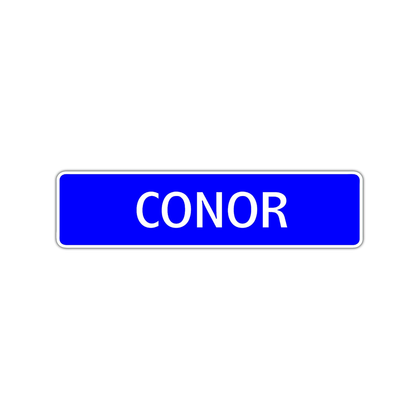 Conor Street Sign Children Name Room Plate