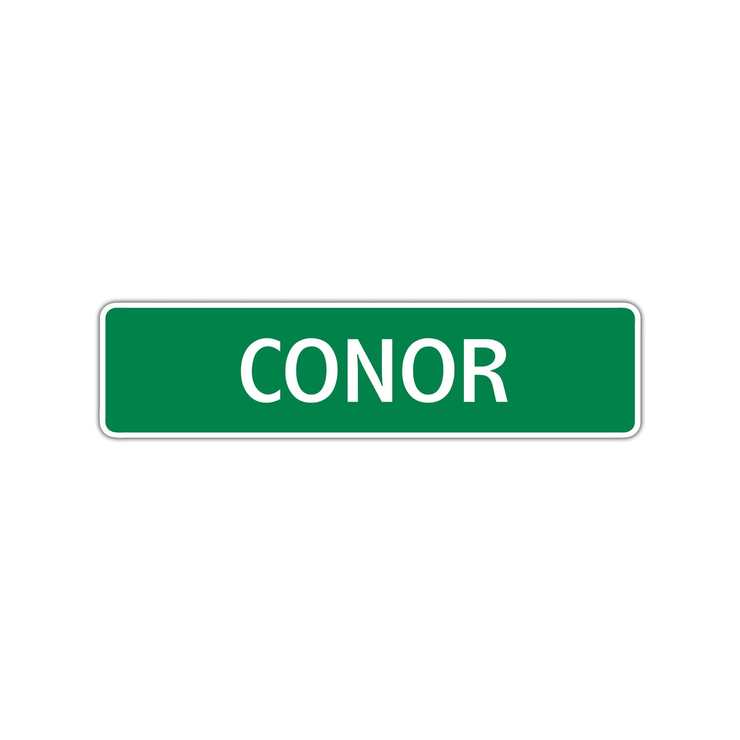 Conor Street Sign Children Name Room Plate