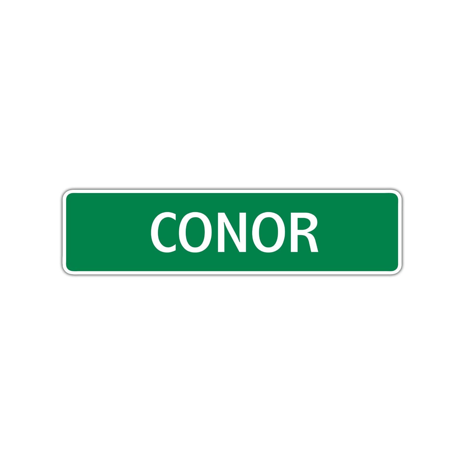 Conor Street Sign Children Name Room Plate