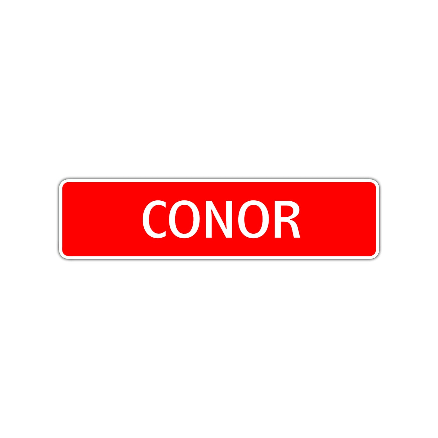 Conor Street Sign Children Name Room Plate