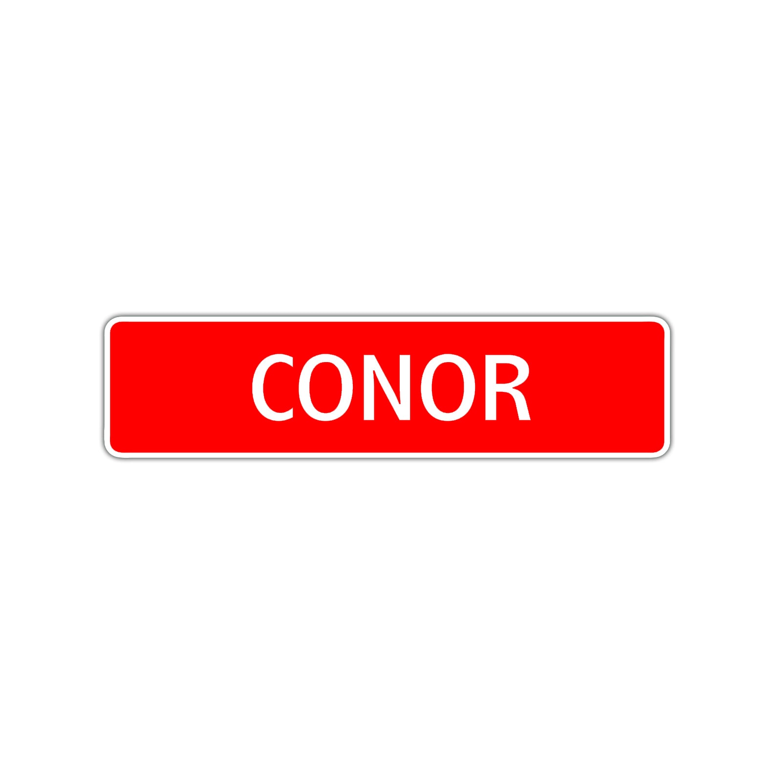 Conor Street Sign Children Name Room Plate