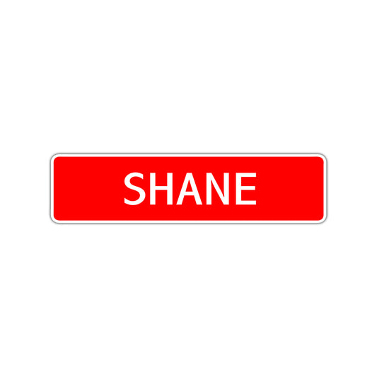 Shane Street Sign Children Name Room Plate